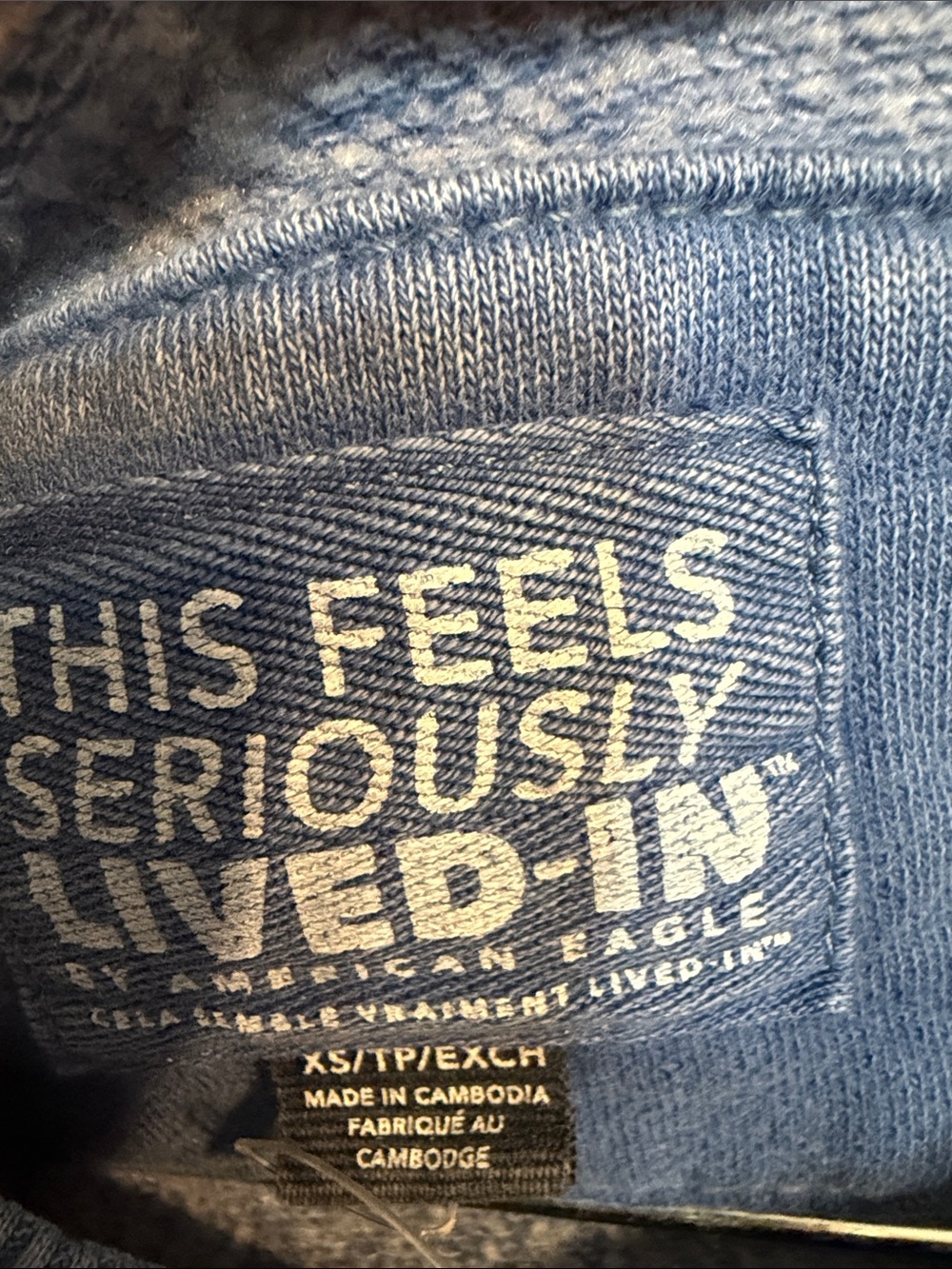 American Eagle Outfitters Blue 'West Coast 77' Crewneck Sweatshirt - Picture 2 of 6
